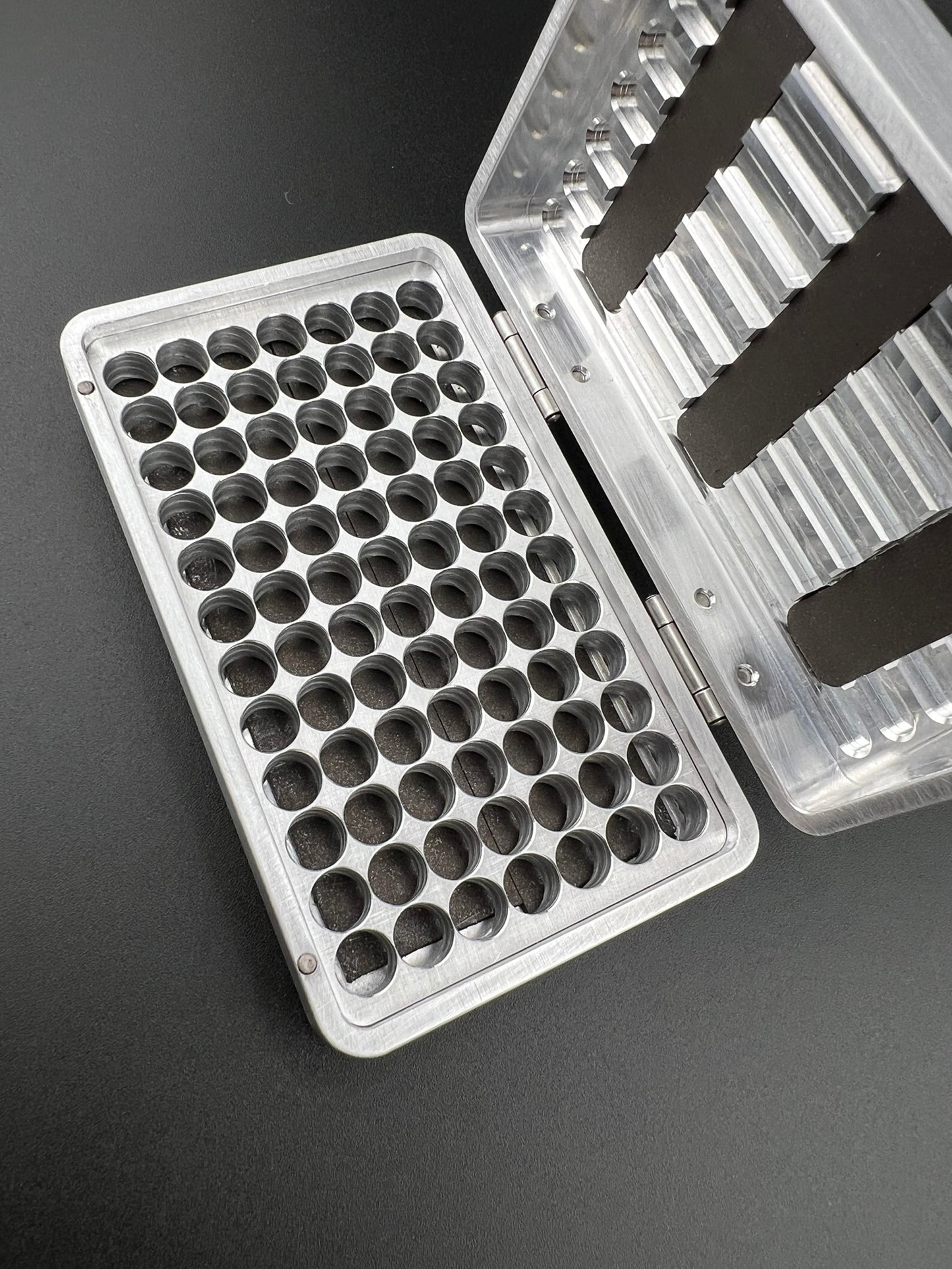 Premium CNC Machined Aluminum Precision Screwdriver Bit Organizer Case – 90+ Bit Storage