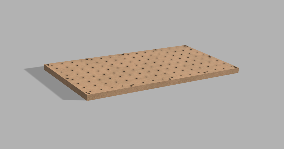 PGC GridPlate™ 12x24 Replacement MDF Top,CNC Fixture Plate Spoil board